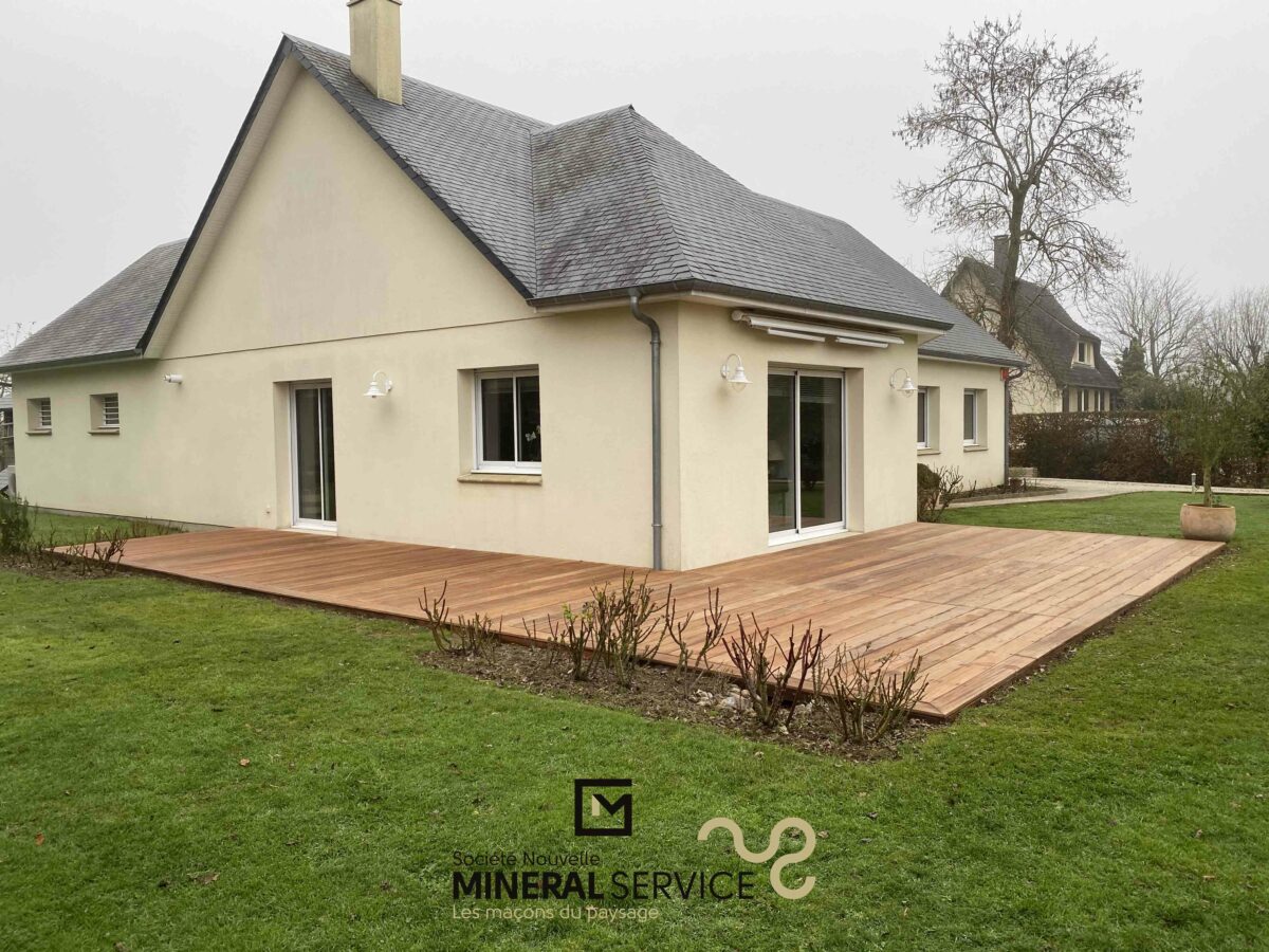 Terrasse en bois exotique